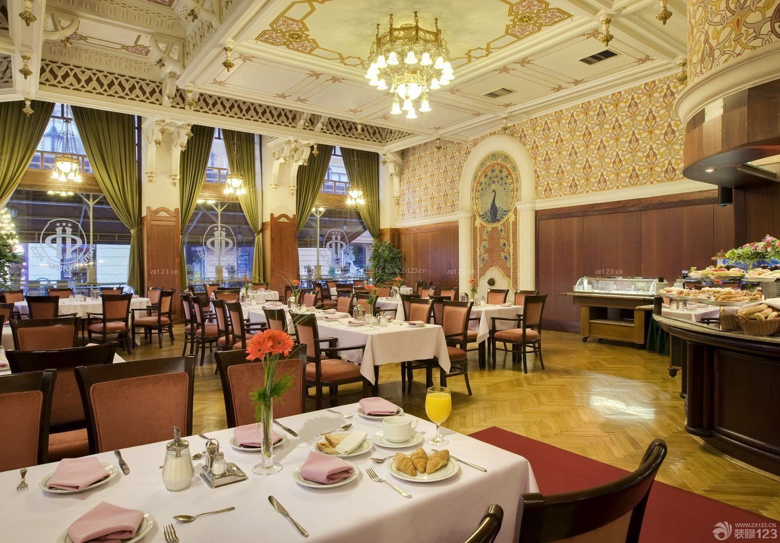 五星大饭店豪华室内装修效果图_装信通网效果图